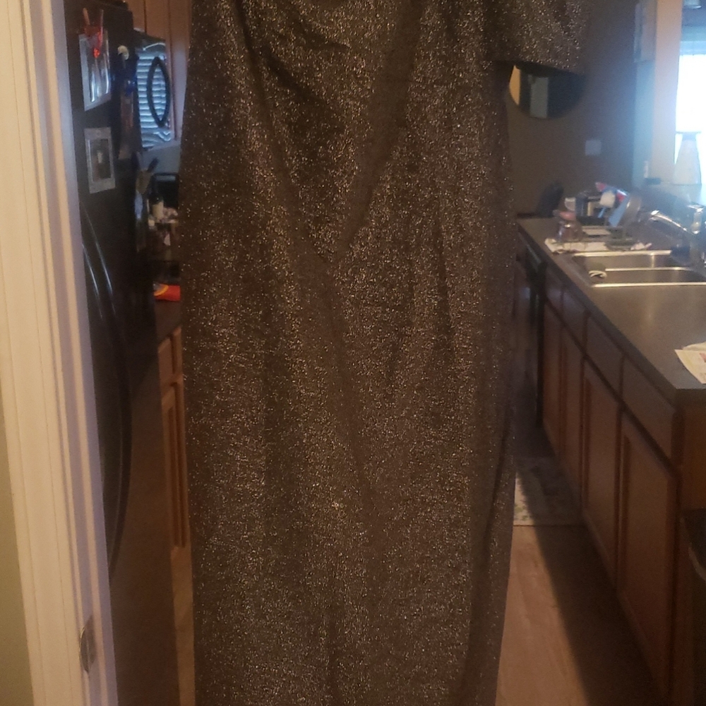 Shein half shoulder dress